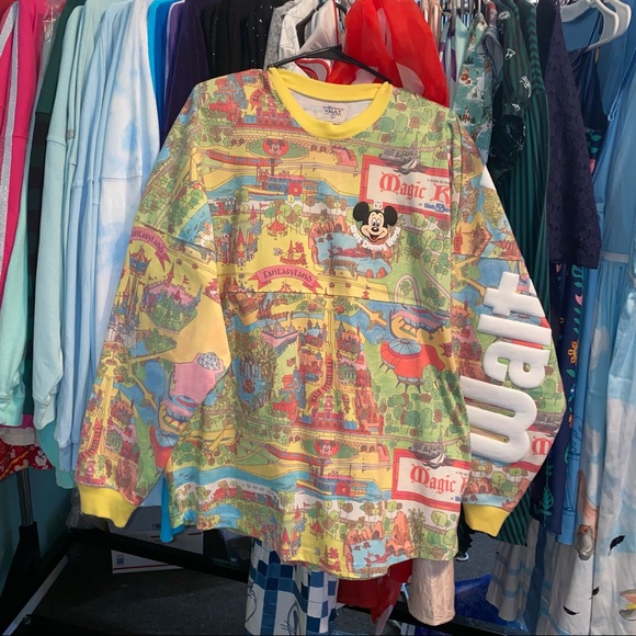 Disney parks park map vault collection 50th anniversary spirit jersey - Picture 2 of 4